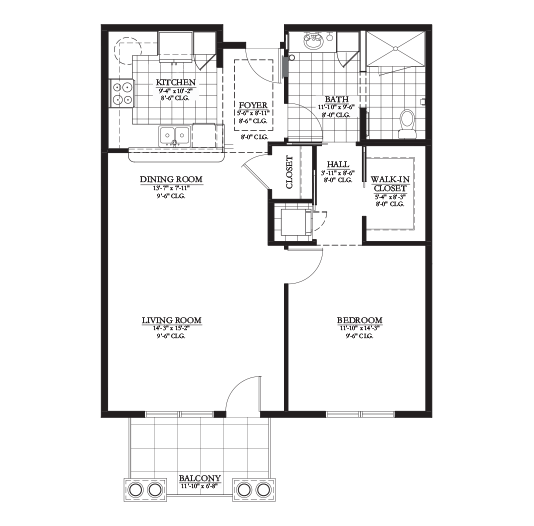Floor Plan Asturian Balcony