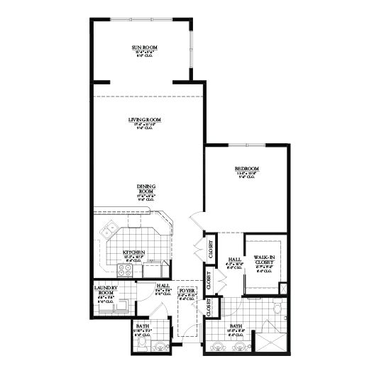 Floor Plan Belgian Sunroom