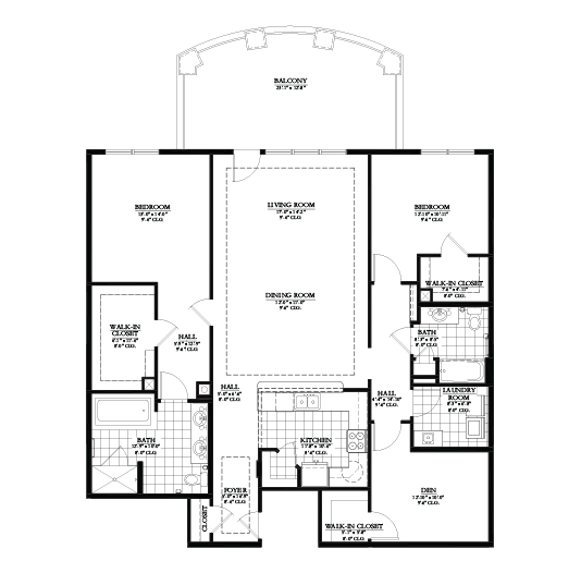 Floor Plan Caspian with Balcony