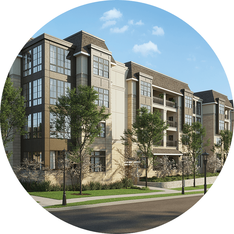 Exterior view of Searstone Retirement Community