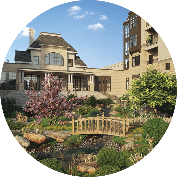 Exterior view of Searstone Retirement Community