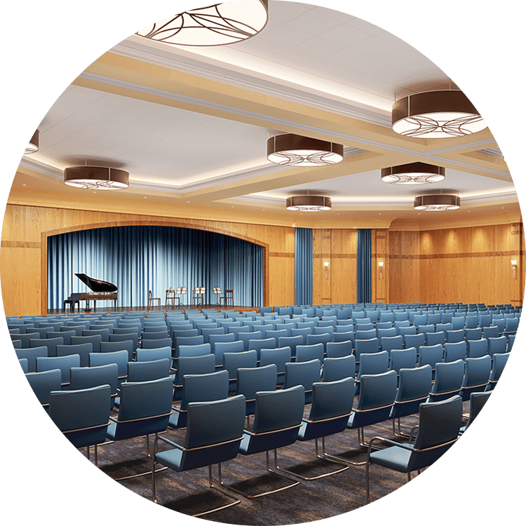 Performance hall at Searstone Retirement Community
