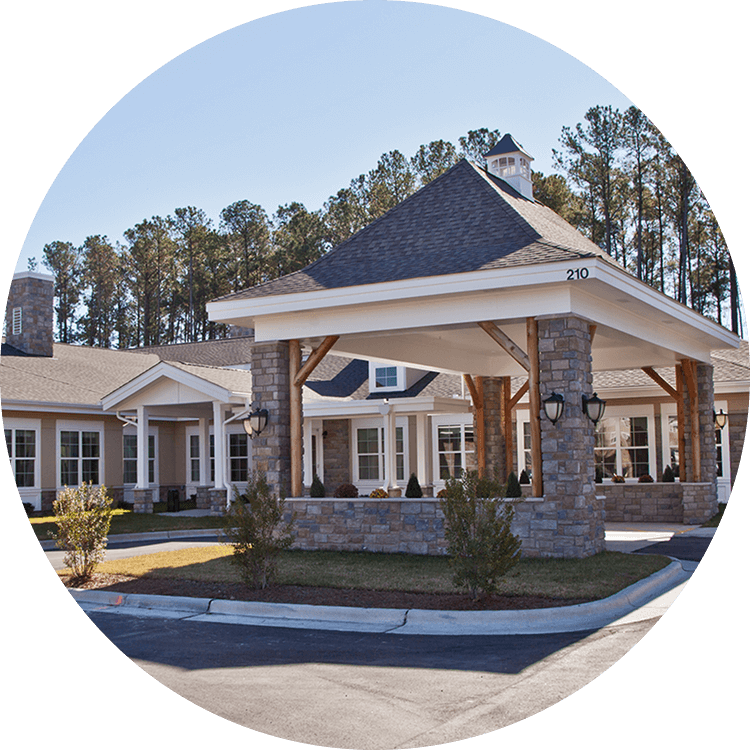 Exterior view of Searstone Retirement Community