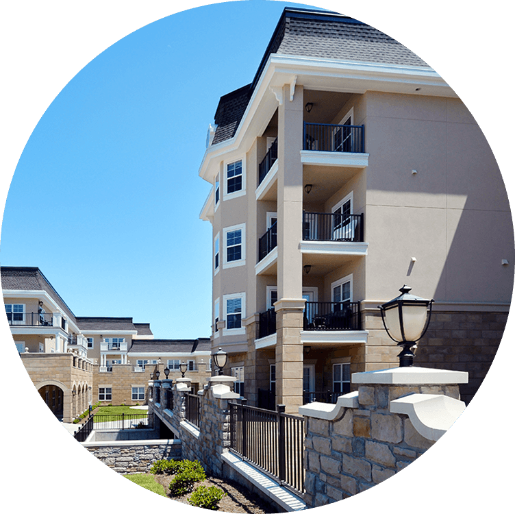 Exterior view of Searstone Retirement Community