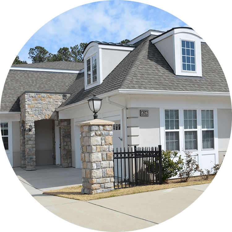 Exterior view of Searstone Retirement Community