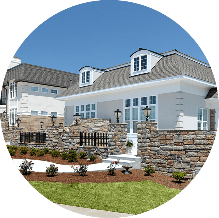 Exterior view of Searstone Retirement Community