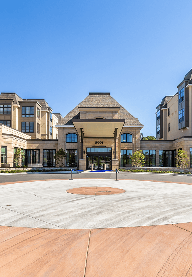 Exterior View Of Searstone, A Retirement Community In Cary, NC